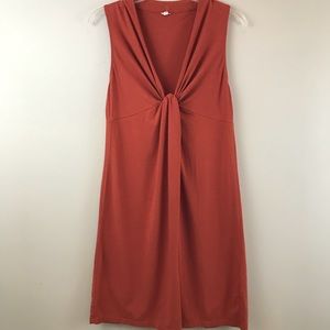 J Crew sleeveless rust orange dress